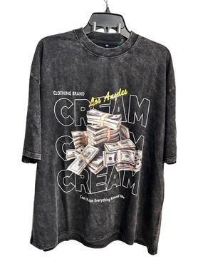 Los Angeles Cream Graphic Tee - Black